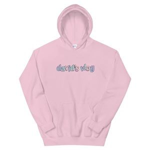 David Vlog Unisex Pink Hoodie